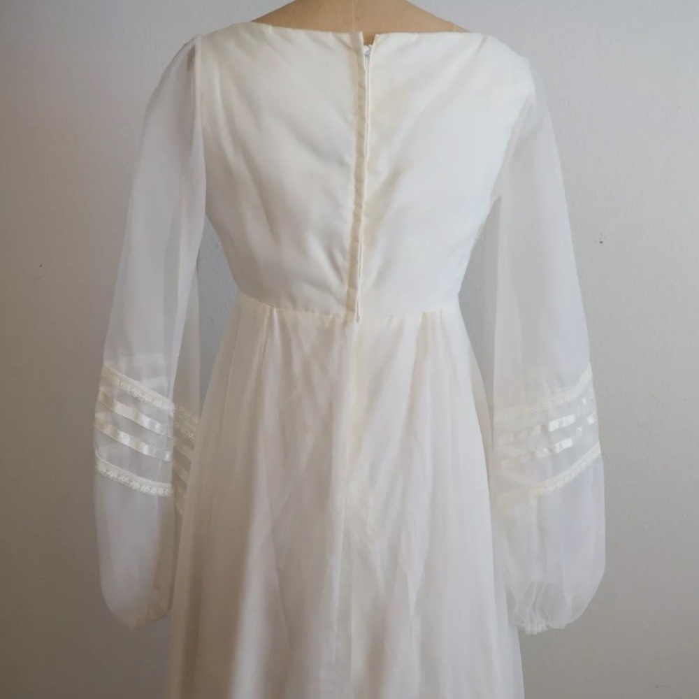 1970’s Vintage prairie Princess Bride wedding gown Ren Faire cosplay - Picture 8 of 10